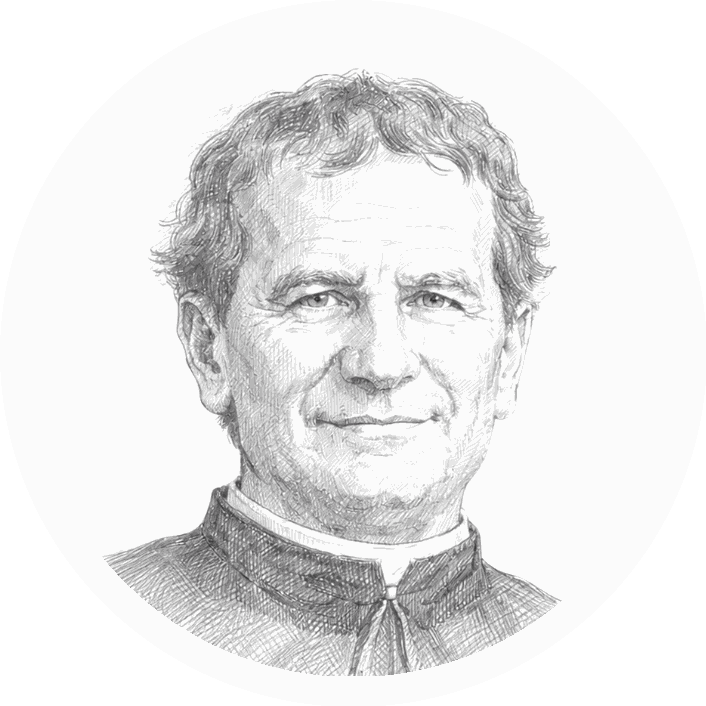Portrait dessiné de Jean Bosco