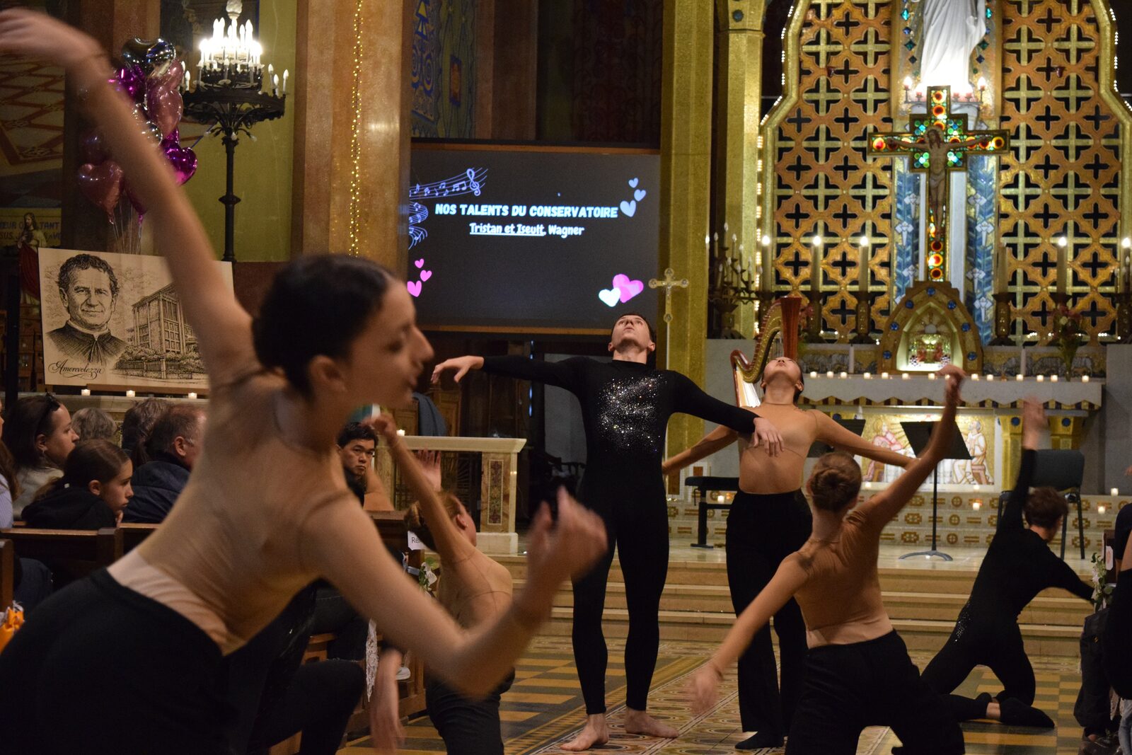 Des danseuses du Conservatoire en spectacle dans l’église