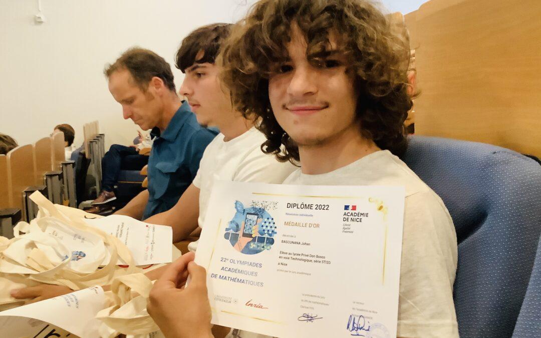 Lauréats des olympiades de mathématiques
