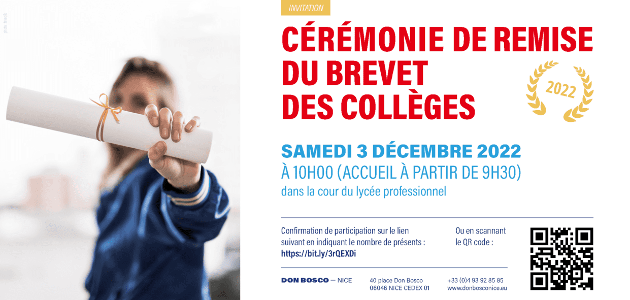 Don Bosco Nice - Cérémonie du Diplôme National du Brevet